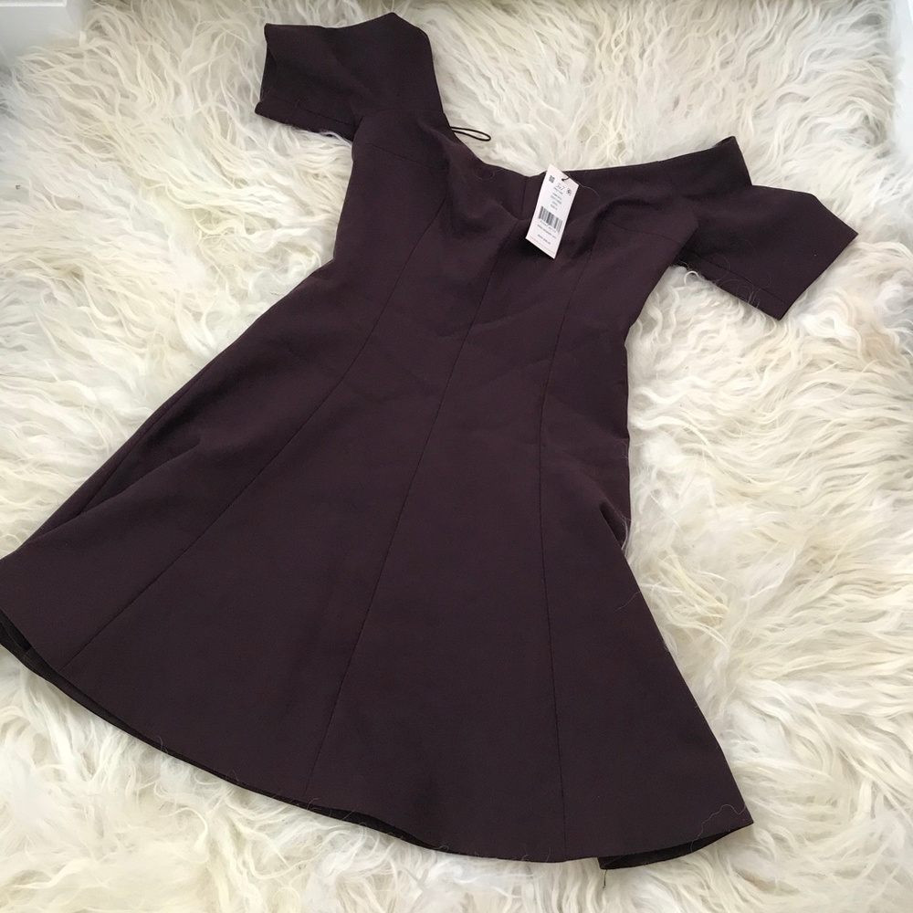 Cinq a Sept Kenna Off-the-Shoulder Skater Dress - Picture 3 of 6